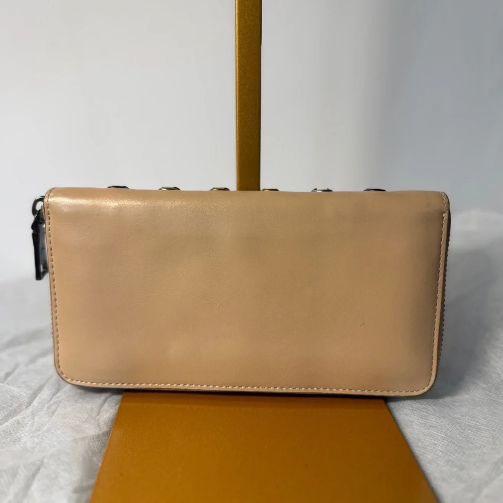 Coach Tan 1941 Link exotic phyton wallet rare multicolor leather zip around - Picture 2 of 14